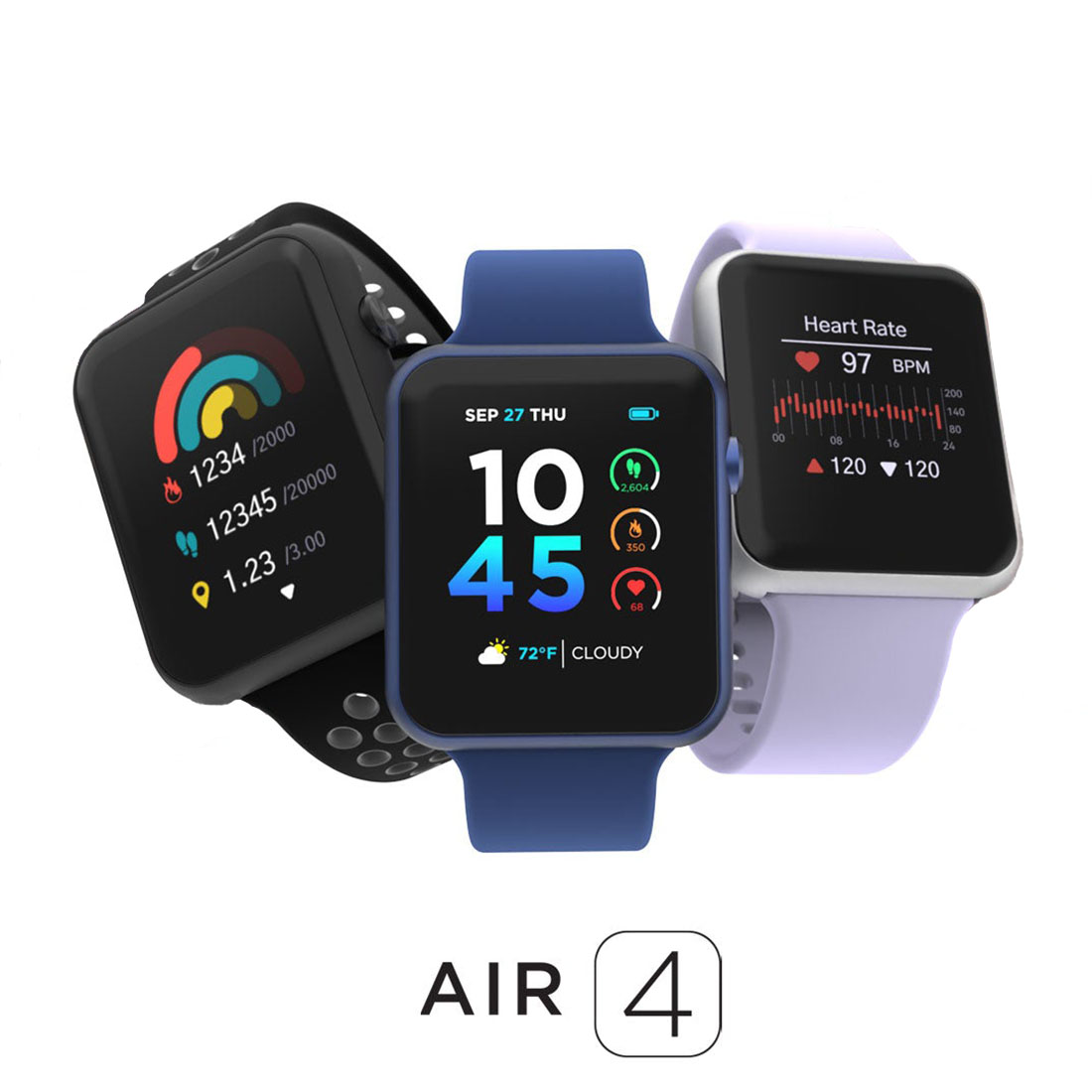 Smartwatch Purple Watches For Women - Pinteek SmartWatch for Men Women,1.52 