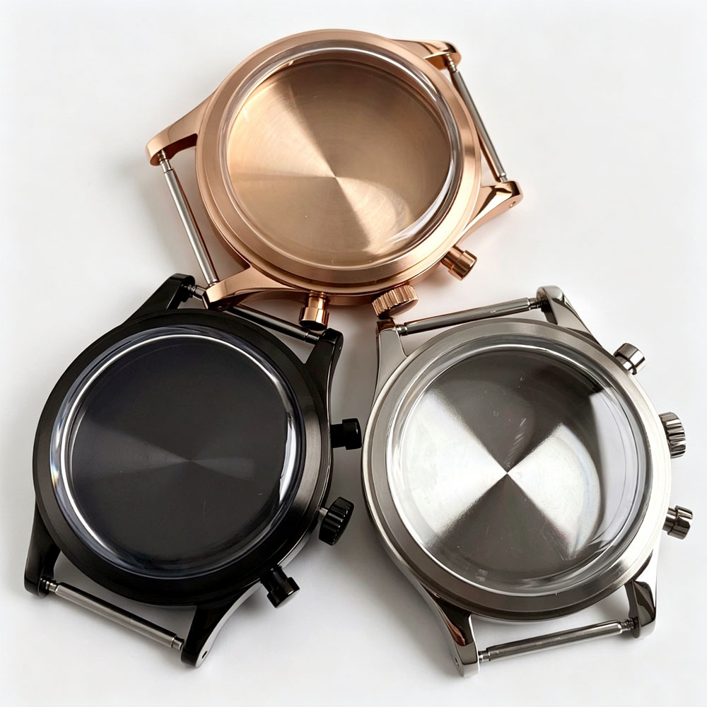 Watch Crystal Replacement - 38mm Stainless Steel Rose Gold/Silver/Black PVD