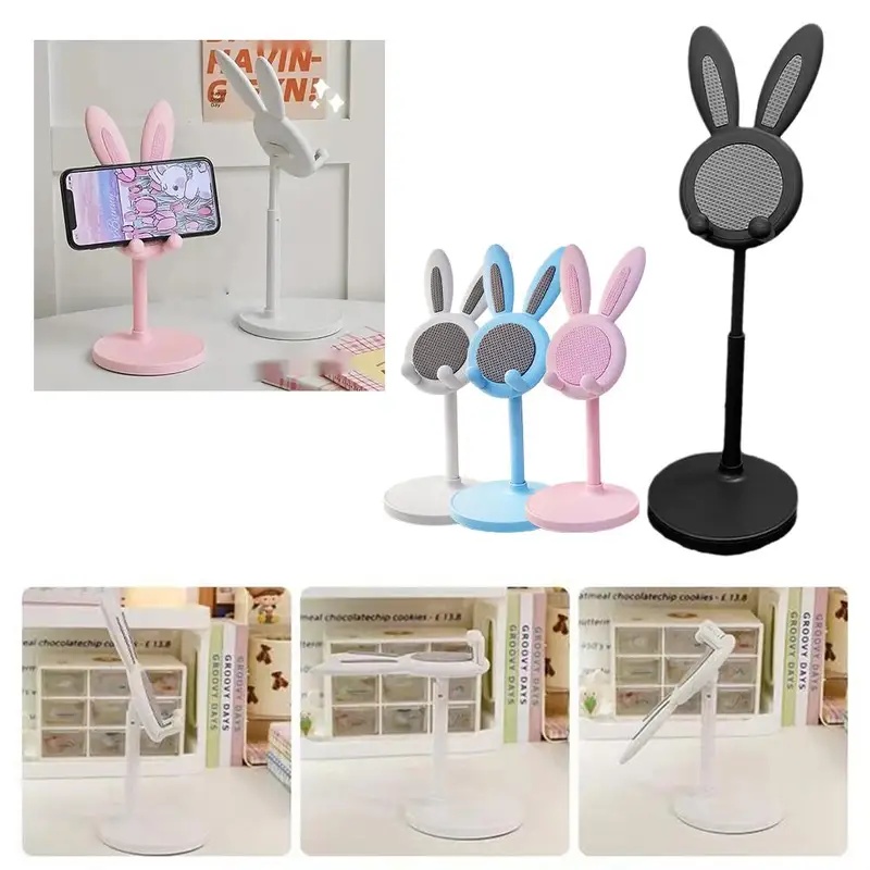 Watch Es - 1/2/3/4Pcs Cute Rabbit Desktop Phone Stand