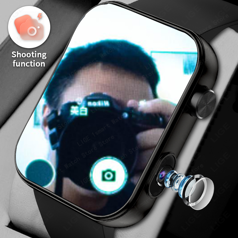 Smartwatch Latest Watches For Men - LIGE With Camera Can Take photos