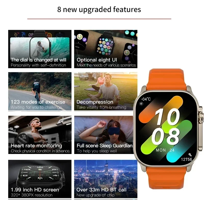 New Watch T10 Ultra Smart Watc - Smartwatch New Watches For Men recension och pris