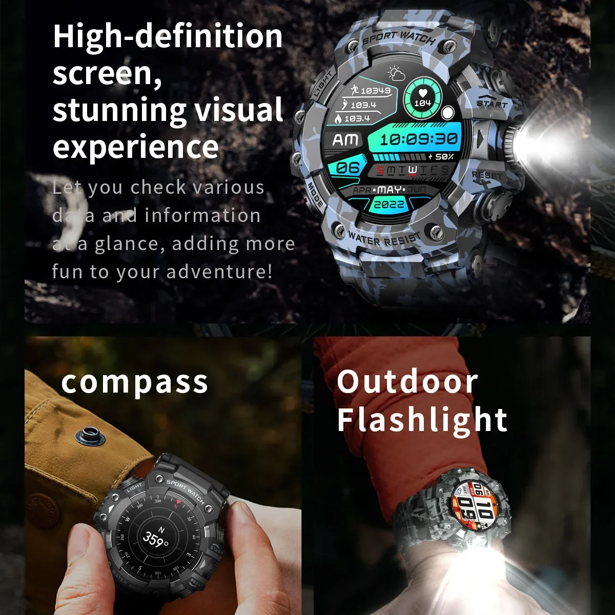 Men's Outdoor Sports Smart Wat - Smartwatch Health Watches recension och pris
