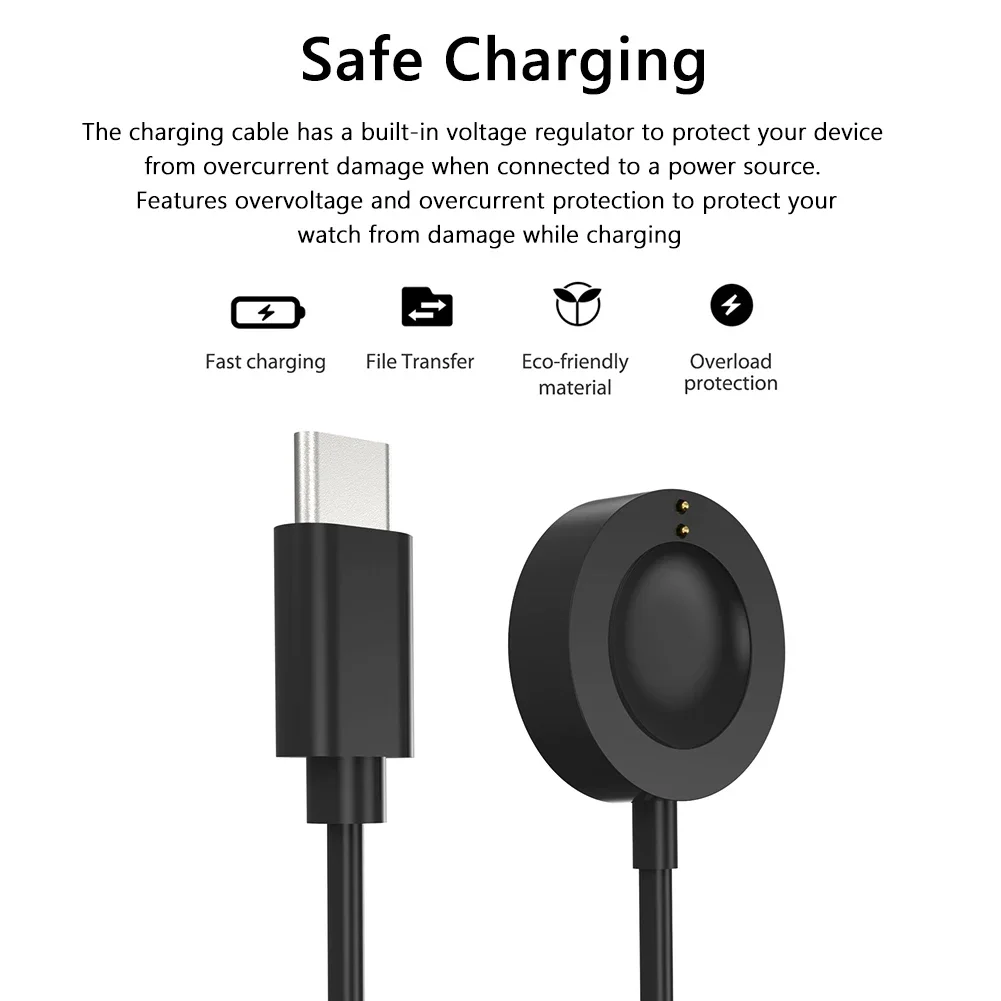 1M USB Type-C Magnetic Fast Ch - Fossil Watches Smartwatch Gen 5 recension och pris