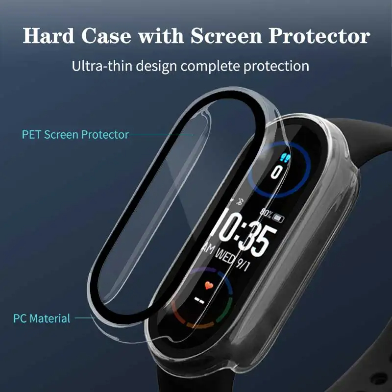Tempered Glass+PC Case For Xia - Watch Crystal Replacement recension och pris