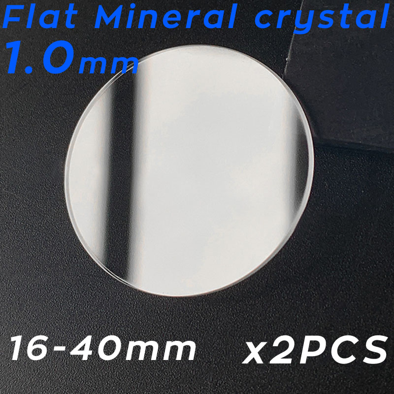 New 2PCS Thickness 1mm Flat Ro - Watch Crystal Replacement recension och pris