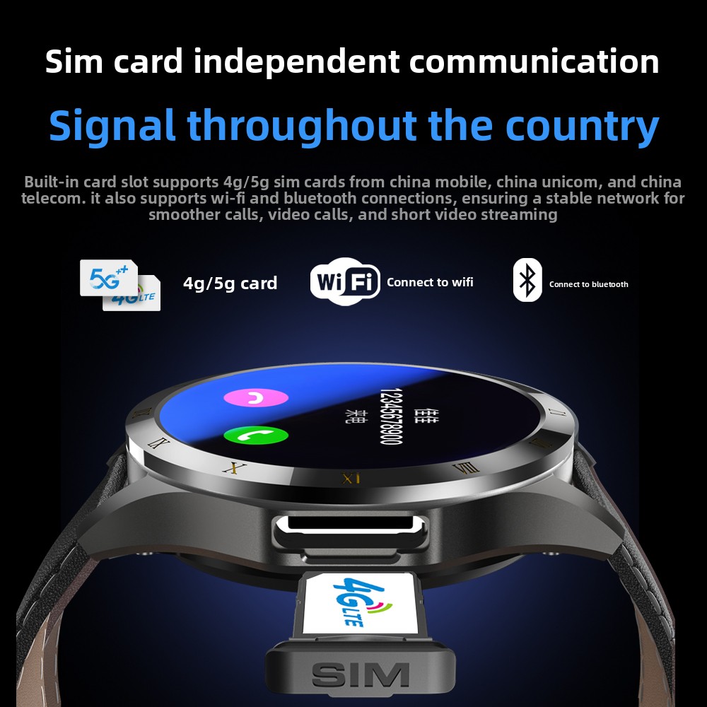 4G Smart Watch with SIM Card S - French Connection Watches Smartwatch App recension och pris