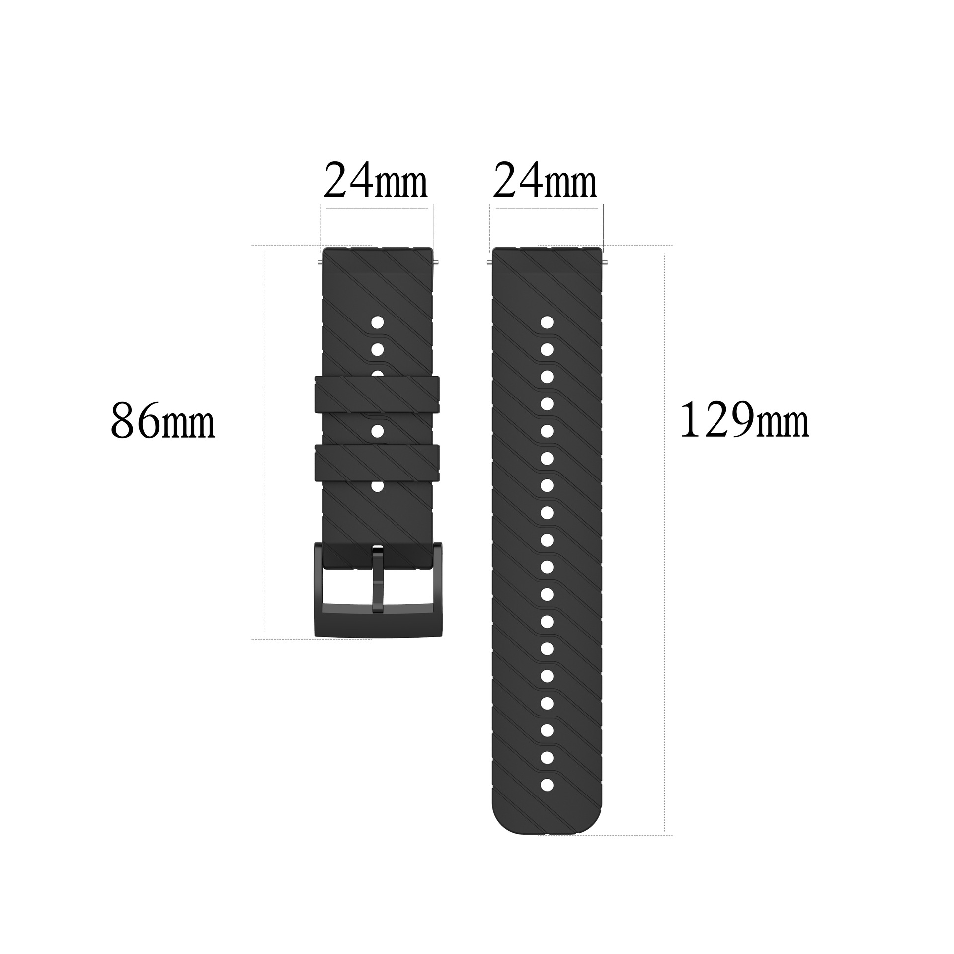 Silicone Strap for suunto 9 ba - Fossil Watches Smartwatch Hybrid recension och pris
