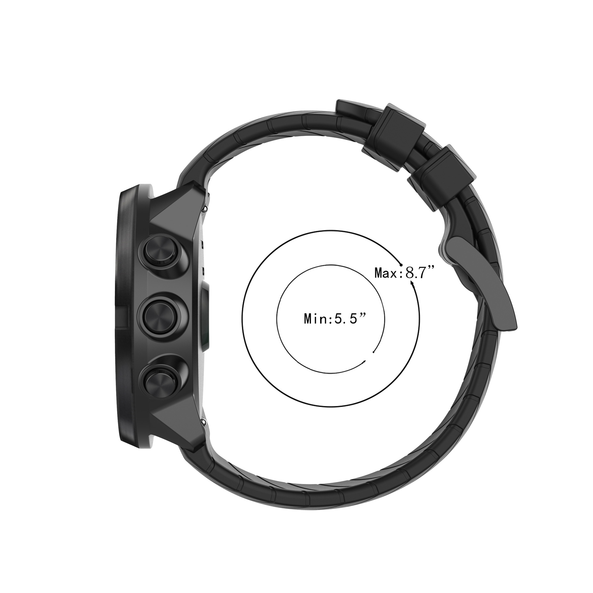 Silicone Strap for suunto 9 ba - Fossil Watches Smartwatch Hybrid recension och pris