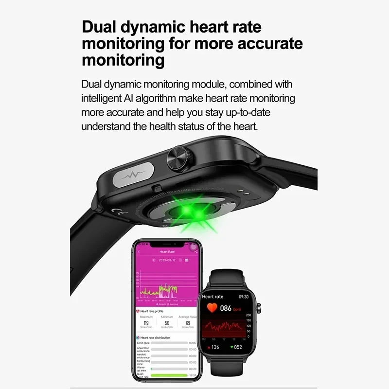 2025 New ECG+PPG Monitoring Sm - Smartwatch Health Watches recension och pris