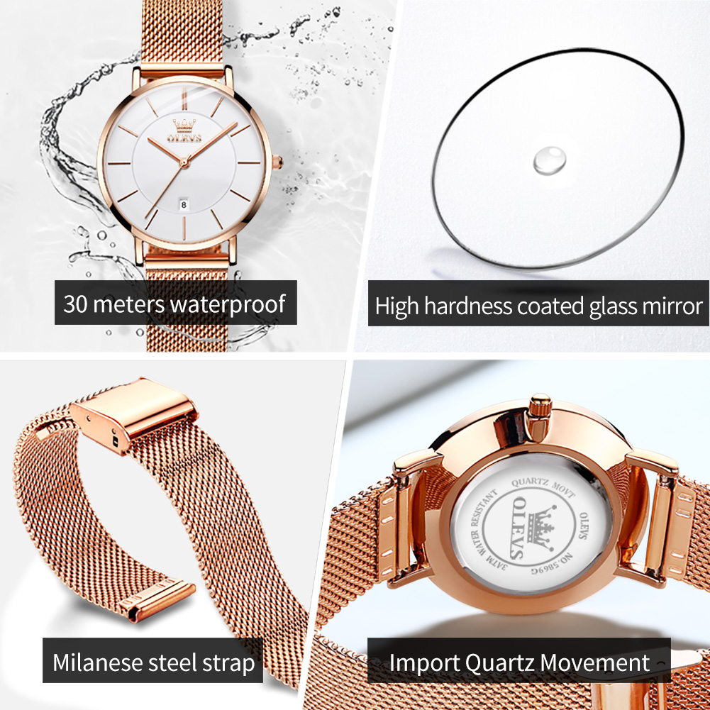 OLEVS Woman Watch 5869 Elegant - Watch Es recension och pris