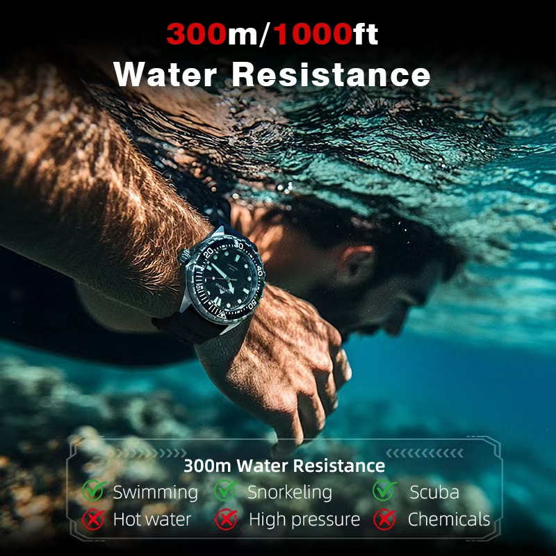 Stainless Steel Diving Watch S - Smartwatch Ring Watches recension och pris