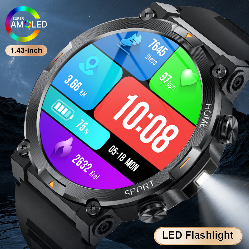 LIGE 2026 Men Smart Watch 1.43 - Smartwatch Latest Watches For Men recension och pris