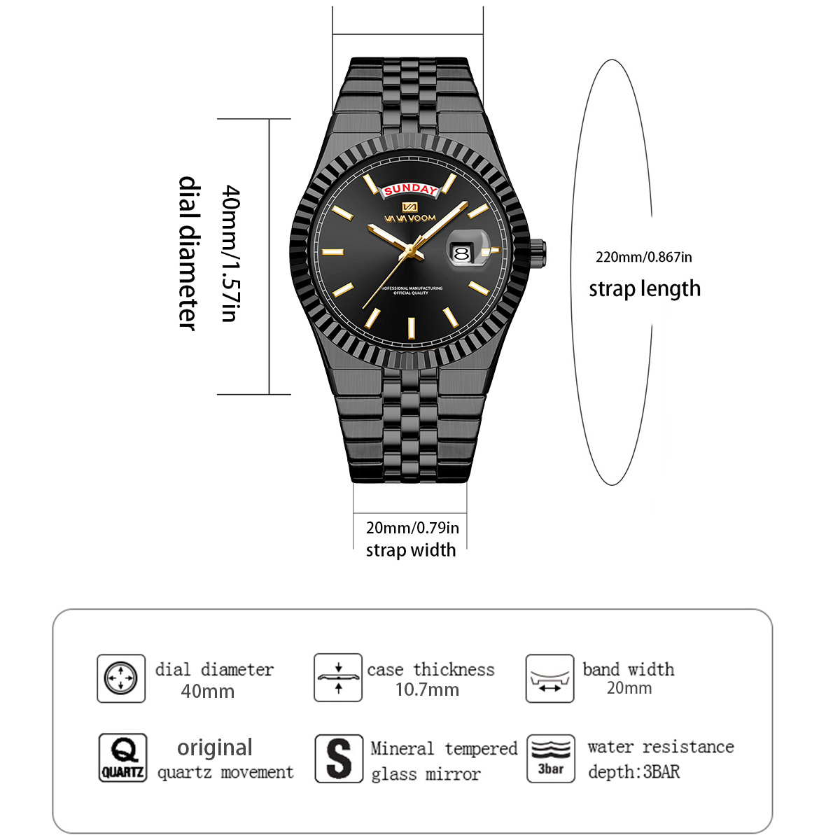 Men Quartz Watch Pilot Series  - Smartwatch Ring Watches recension och pris