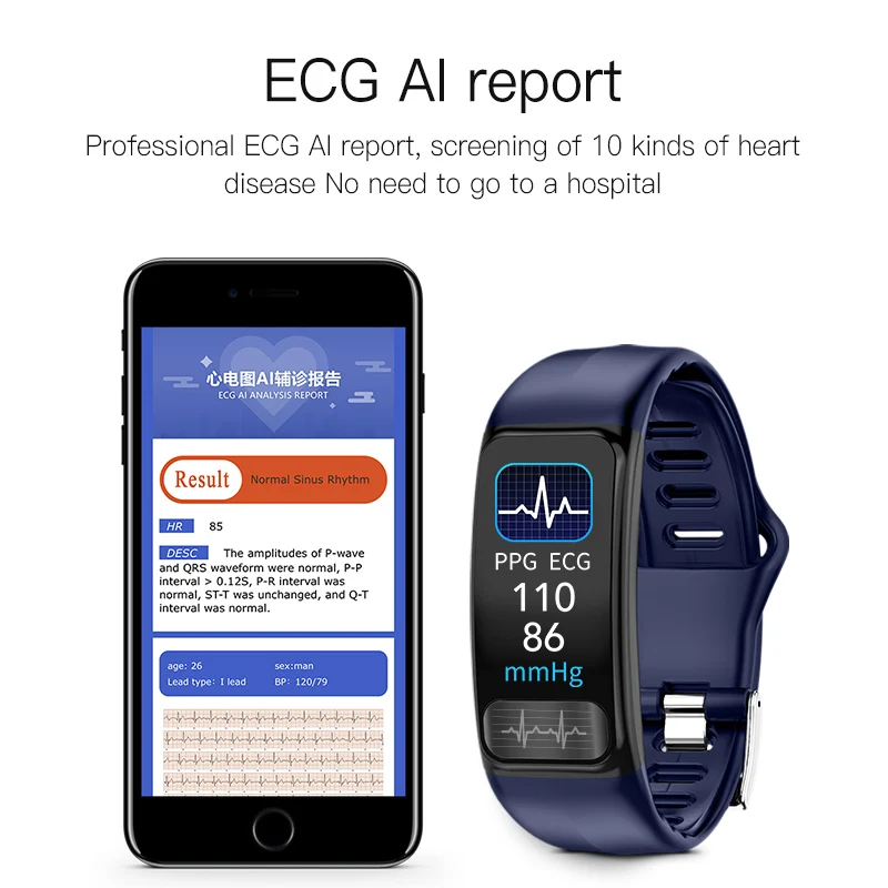 Wristband Watch Tracker  Press - Couple Watches Smartwatch recension och pris