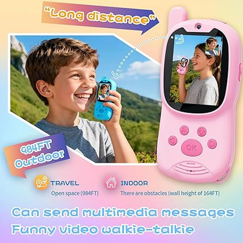 Walkie Talkies Cute 2Pack Rech - Smartwatch Watches For Kid Boy Waterproof recension och pris