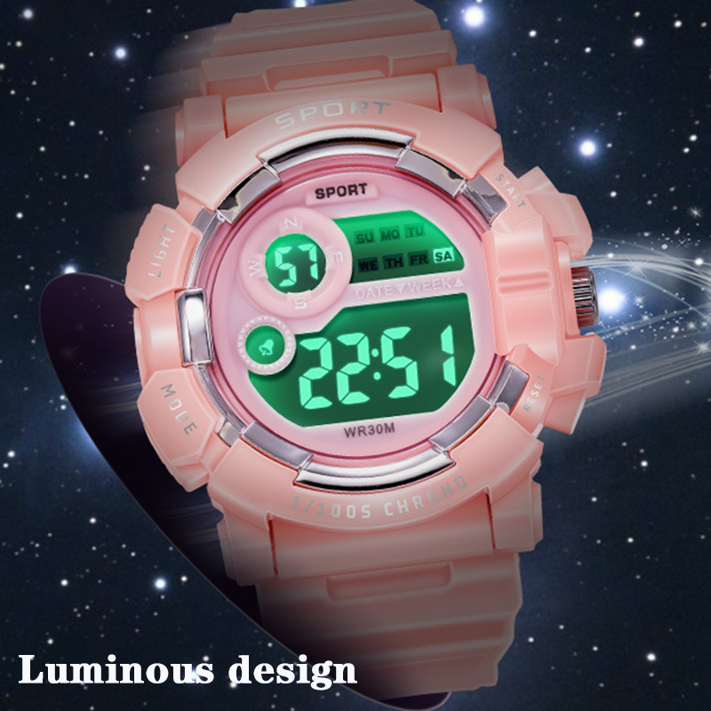 YIKAZE Kids Watches Fashion Lu - Smartwatch Digital Watches For Kid Boy With Alarm recension och pris