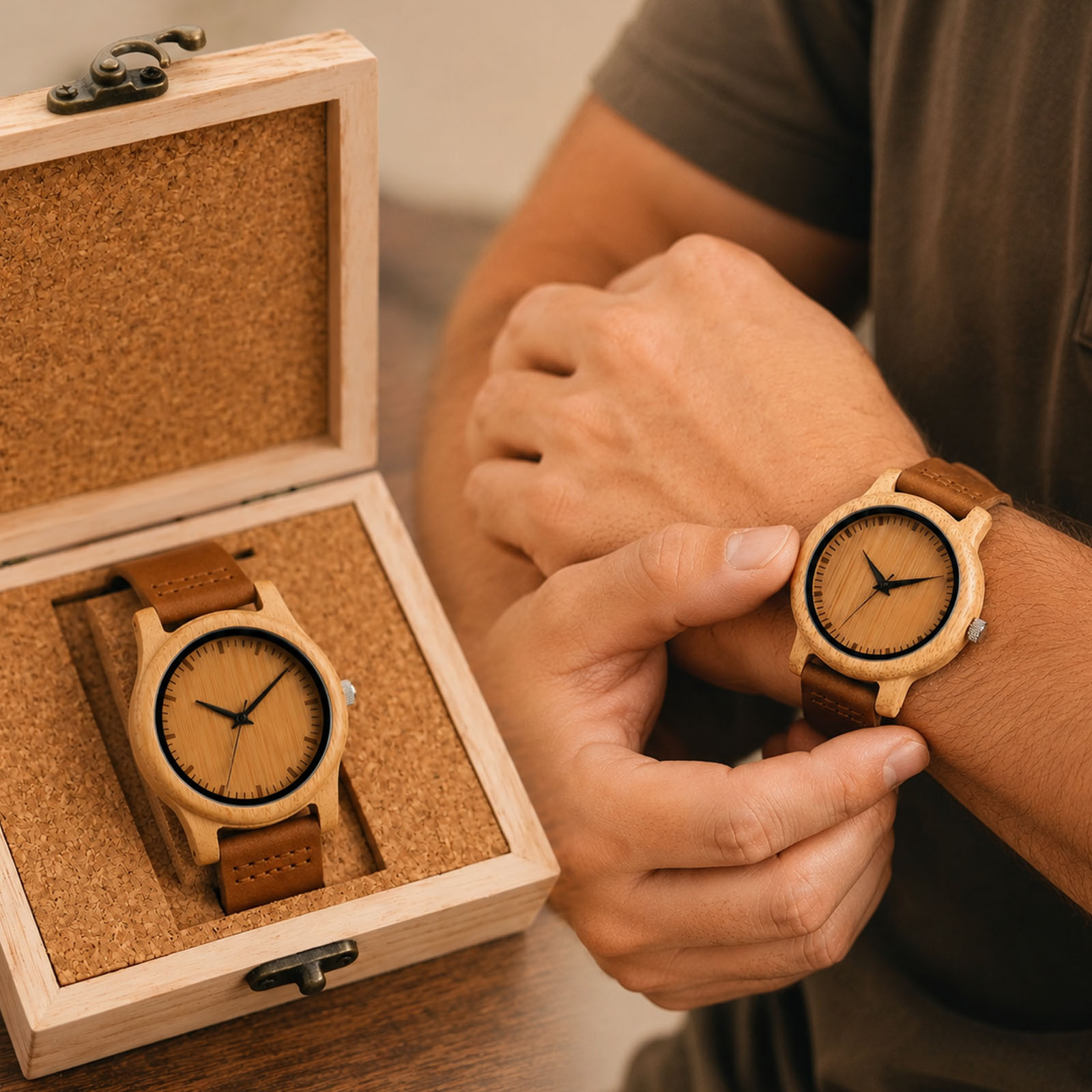 High Quality Watch Bamboo Case - Couple Watches Smartwatch recension och pris