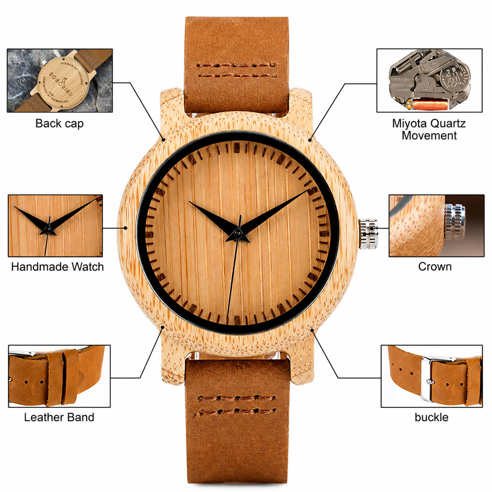 High Quality Watch Bamboo Case - Couple Watches Smartwatch recension och pris