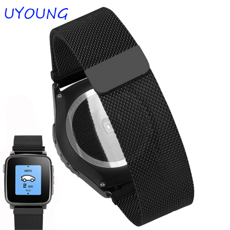 22mm Milanese Loop Strap For P - Smartwatch Pebble Watches recension och pris