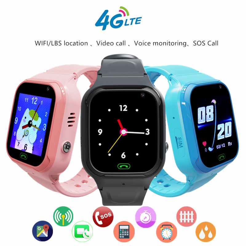 4G Kids Smart Phone Watch Vide - Smartwatch Digital Watches For Kid Boy With Alarm recension och pris
