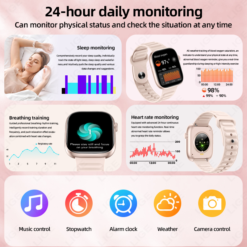 LIGE 2026 NEW Smart Watch Hear - Couple Watches Smartwatch recension och pris