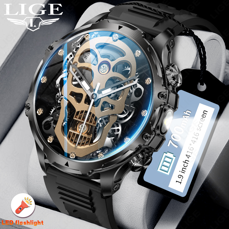 LIGE 700mah Large Battery Flas - Smartwatch Latest Watches For Men recension och pris