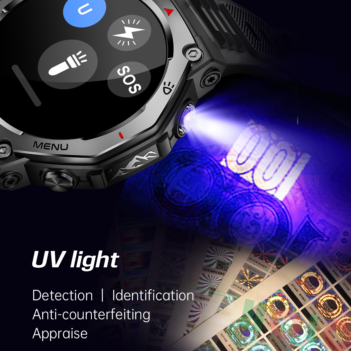 For Android IOS New AMOLED Sma - Watch Vs Amazfit recension och pris