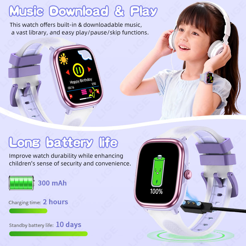 LIGE Kids Girls Boys Present S - French Connection Watches Smartwatch App recension och pris