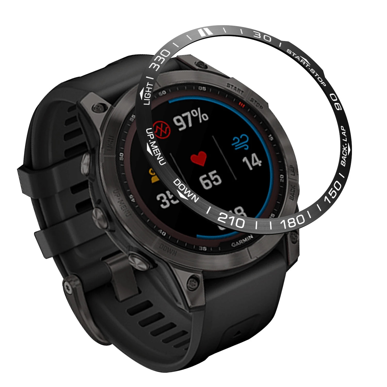 Bezel for Garmin Fenix 7 7X 6  - Smartwatch Ring Watches recension och pris
