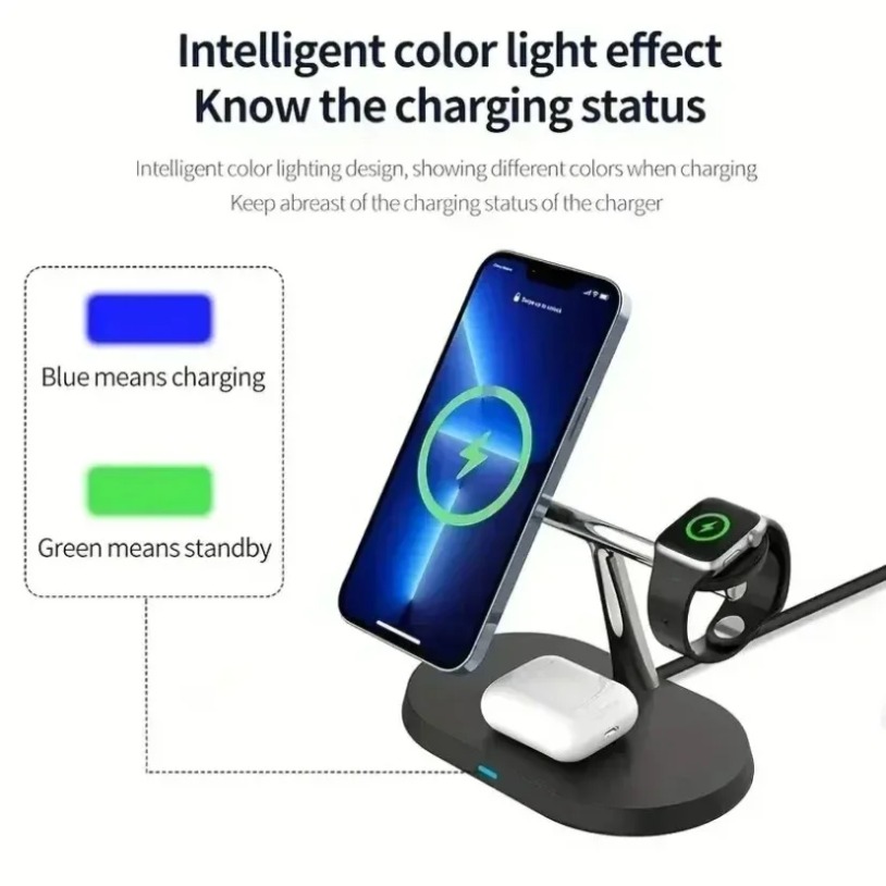 3 In 1 Opansten Magnetic Wirel - Smartwatch Apple Watch recension och pris