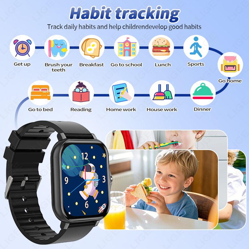 LIGE 2025 Audiobook Children S - Smartwatch Digital Watches For Kid Boy With Alarm recension och pris