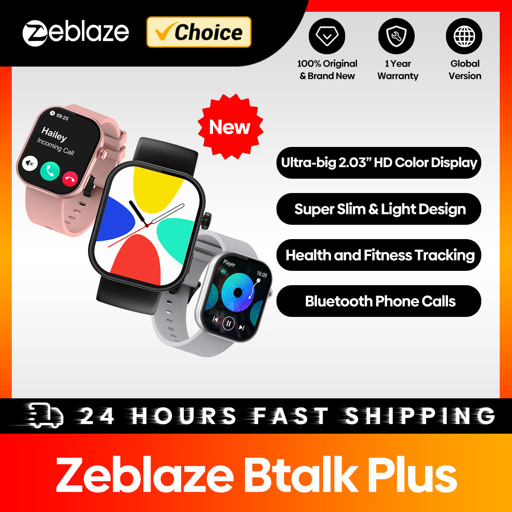 New Zeblaze Btalk Plus Voice C - Smartwatch Health Watches recension och pris