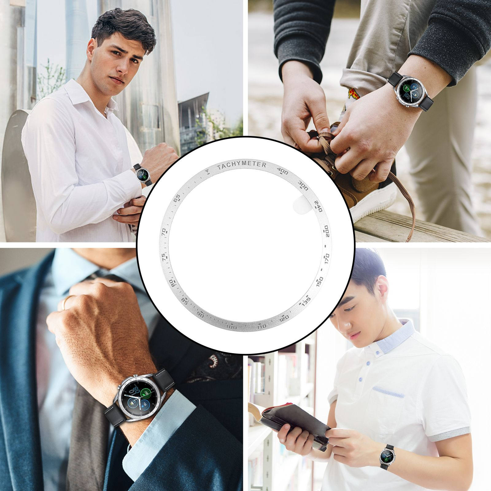 Aluminum Alloy Watch Bezel Rin - Smartwatch Ring Watches recension och pris
