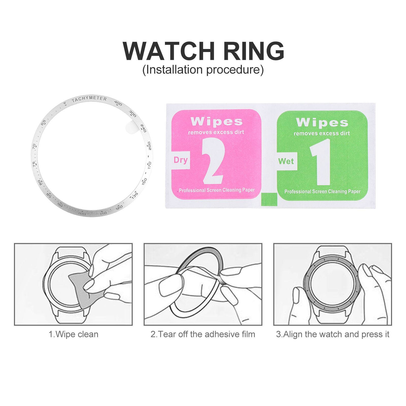 Aluminum Alloy Watch Bezel Rin - Smartwatch Ring Watches recension och pris
