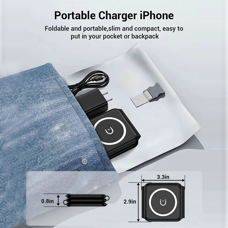 3-in-1 Magnetic Folding Wirele - Smartwatch Apple Watch recension och pris