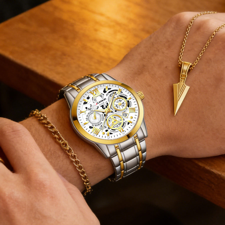 Business Luxury Men's Steel Ba - Smartwatch Ring Watches recension och pris