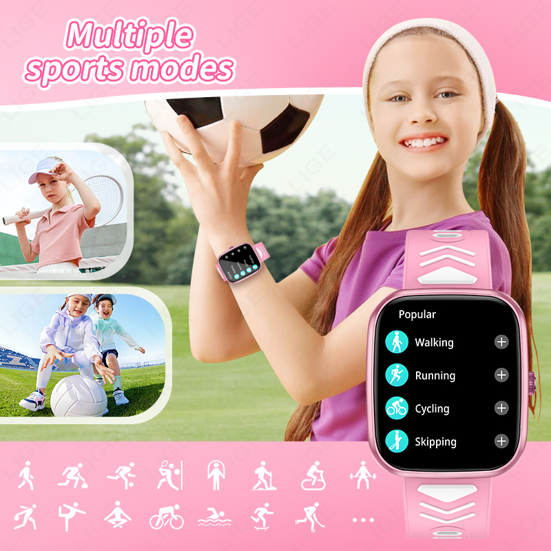 LIGE New 1.75 Inch Bluetooth C - Smartwatch Digital Watches For Kid Boy With Alarm recension och pris