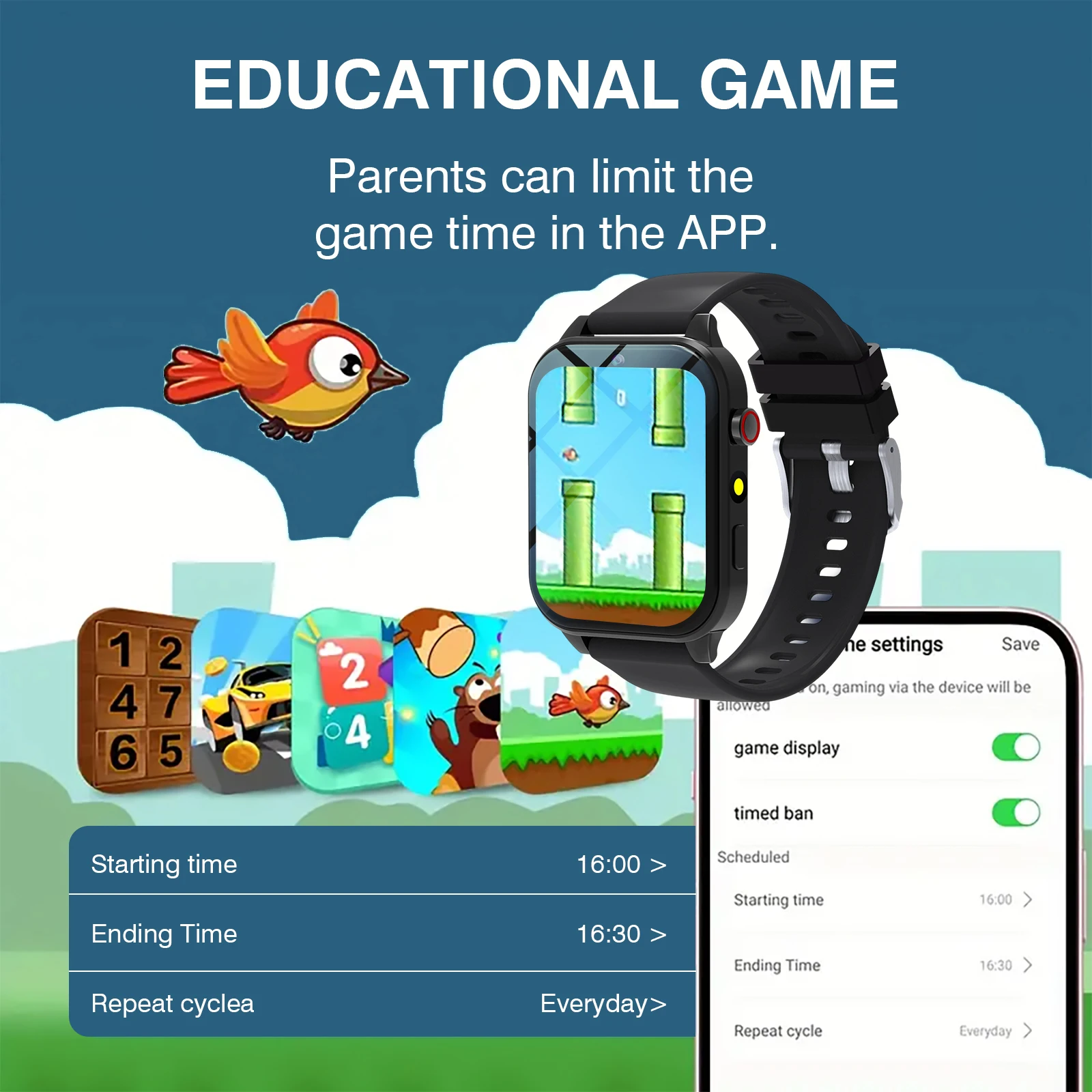 Kids′s Smart Watch 18 Games Ca - Smartwatch Watches For Kid Boy Waterproof recension och pris