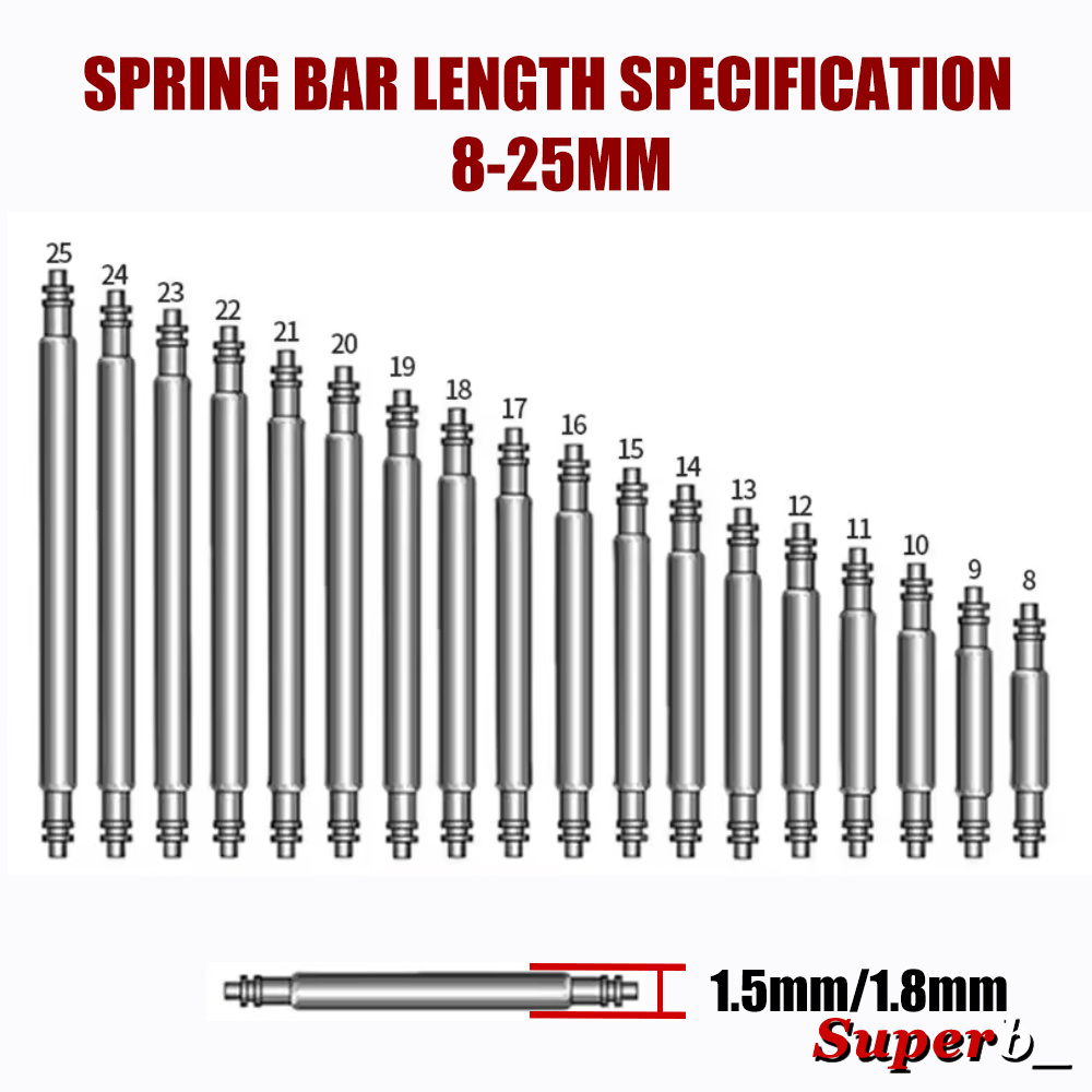 360pcs Dia 1.3mm/1.5mm/1.8mm S - Spring Bar Tool recension och pris