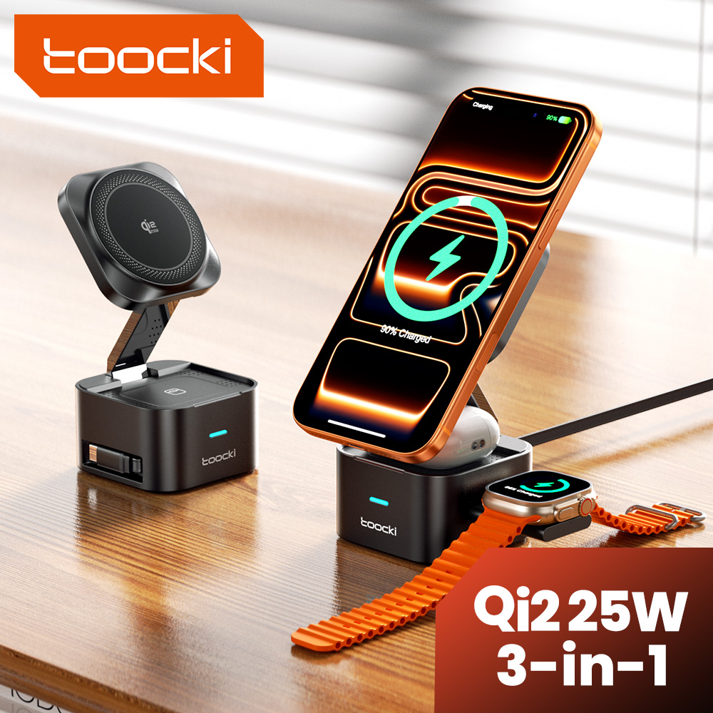 Toocki QI2.2 25W Wireless Char - Smartwatch Apple Watch recension och pris