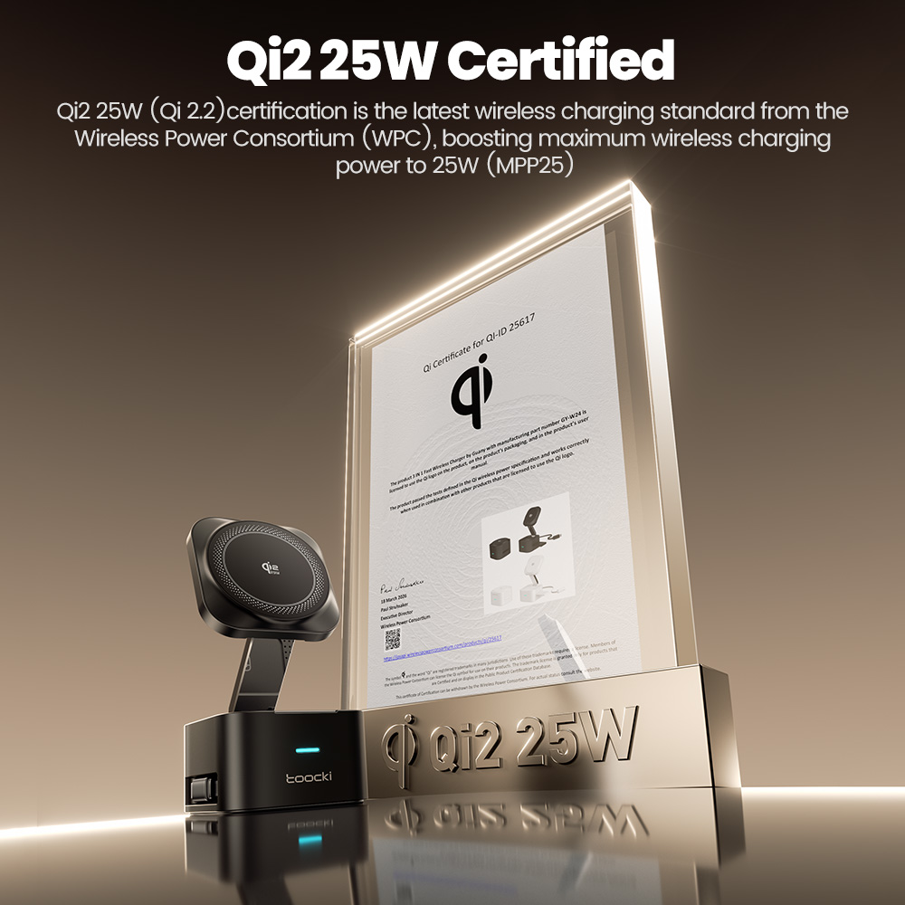 Toocki QI2.2 25W Wireless Char - Smartwatch Apple Watch recension och pris