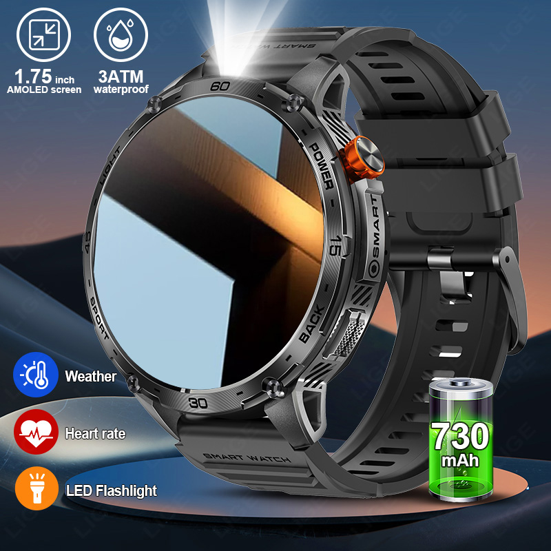 LIGE 730mAh Large Battery Ultr - Smartwatch Latest Watches For Men recension och pris