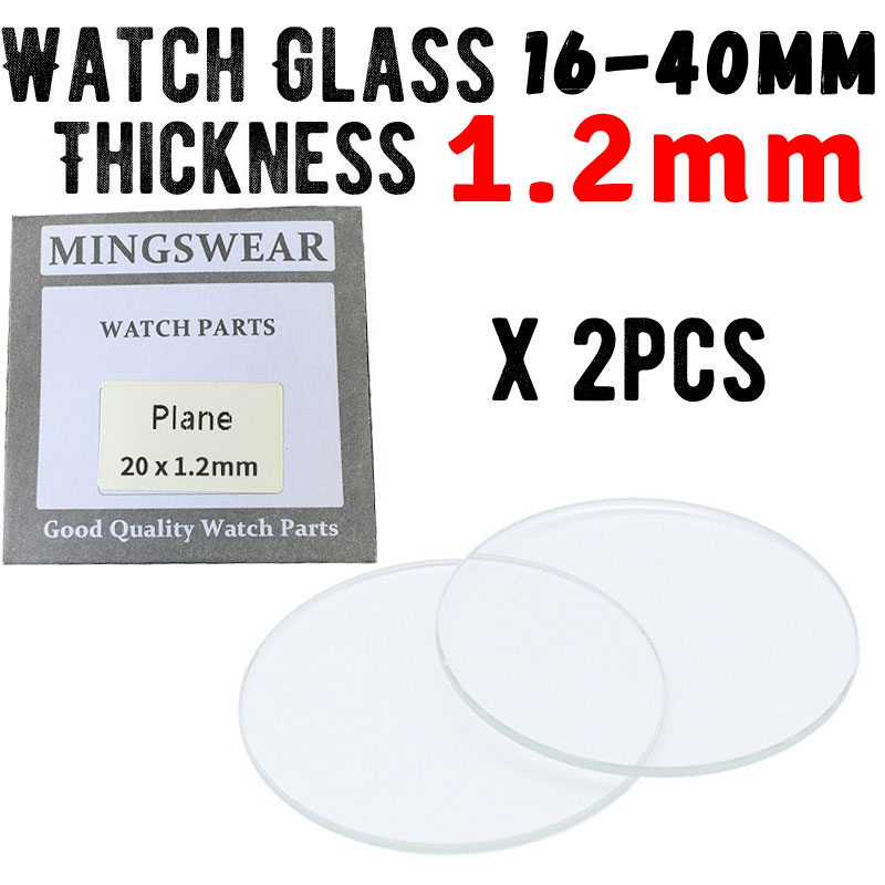 2x Thickness 1.2mm Replacement - Watch Crystal Replacement recension och pris