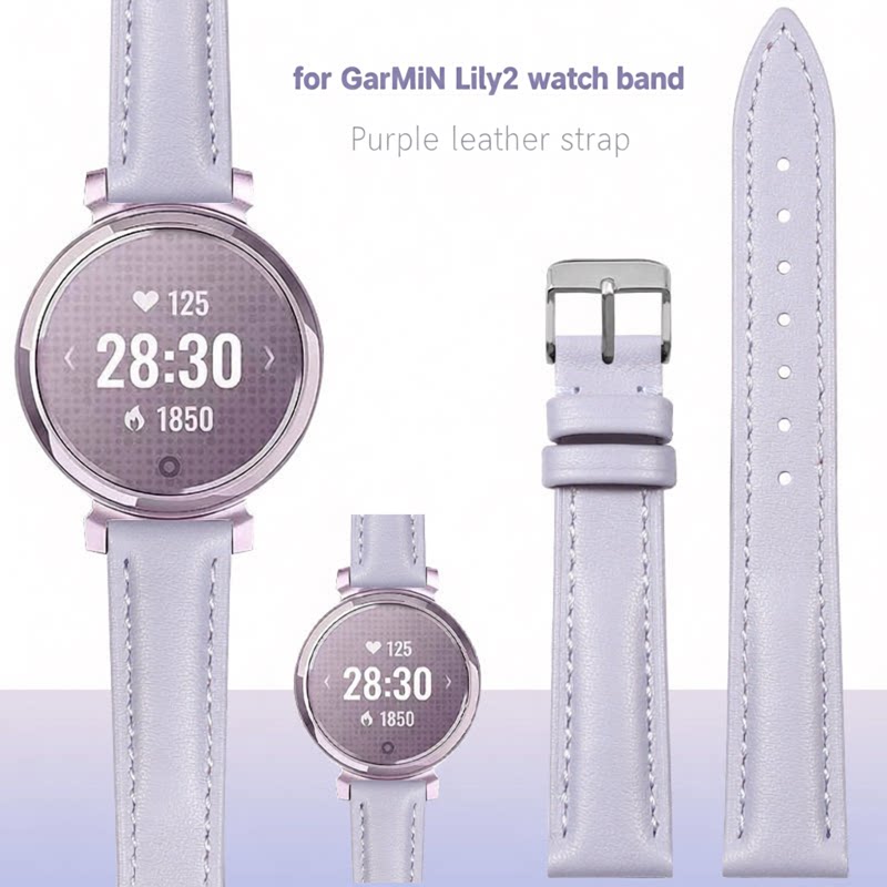 For Garmin Lily2 genuine leath - Smartwatch Purple Watches For Women recension och pris