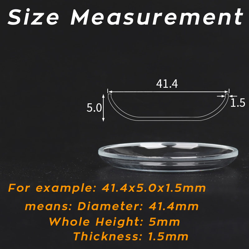 Lid Shaped High Domed Mineral  - Watch Crystal Replacement recension och pris
