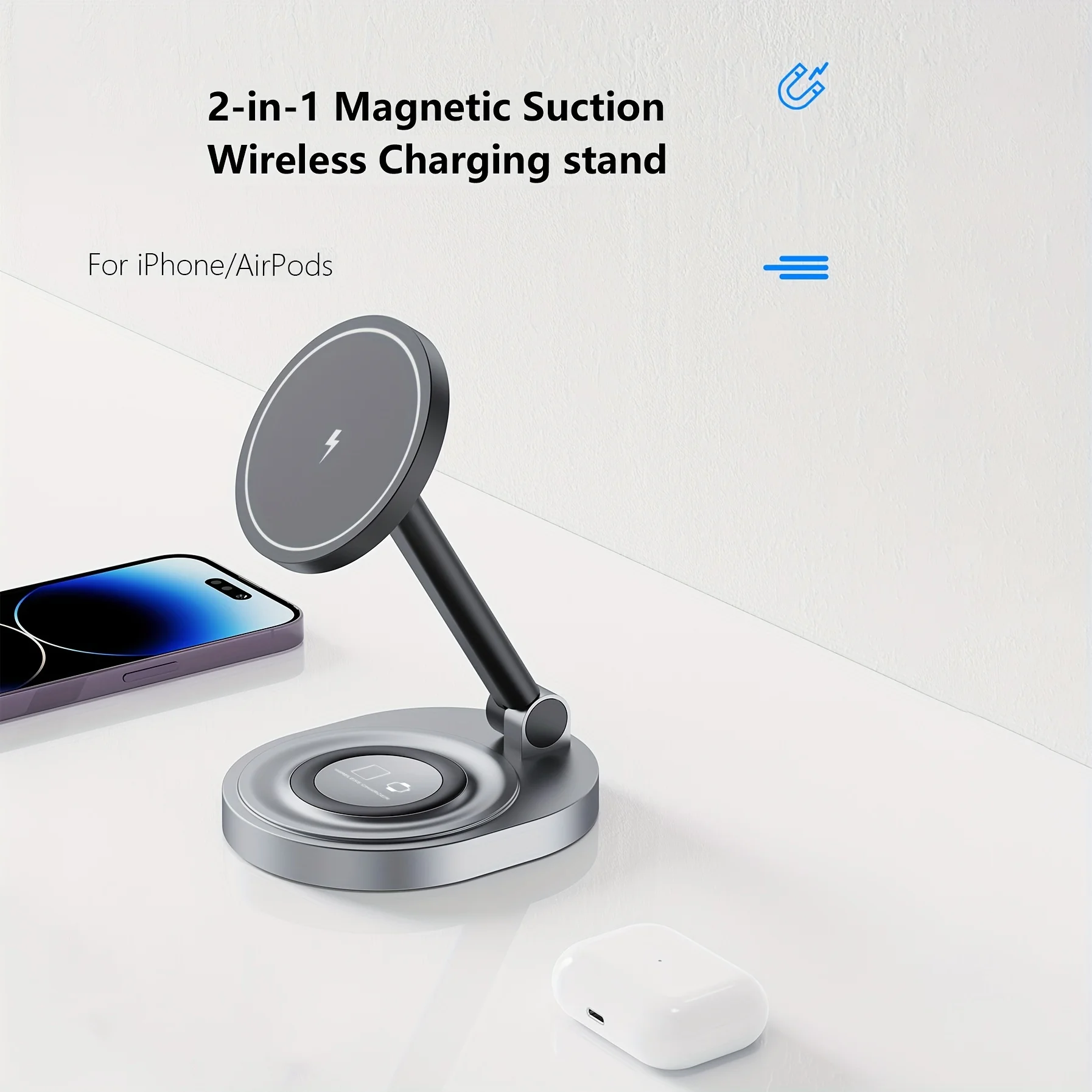2 In 1 Magnetic Wireless Charg - Smartwatch Apple Watch recension och pris