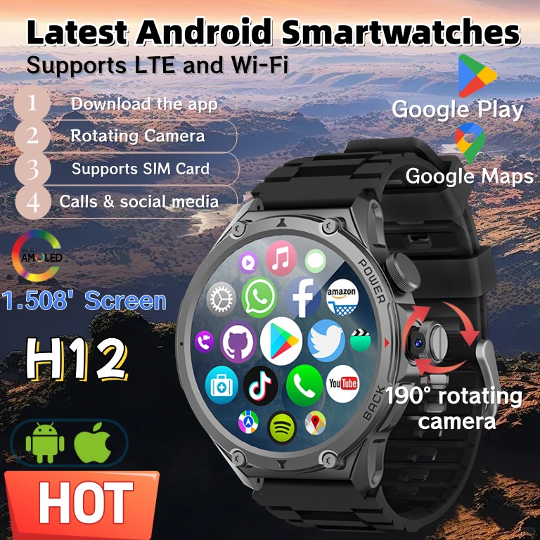 Latest Model H12 Smart Watch 4 - Smartwatch Latest Watches For Men recension och pris