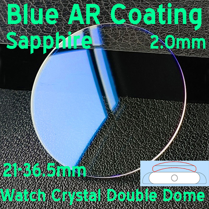 Blue AR Coating Sapphire 2mm D - Watch Crystal Replacement recension och pris