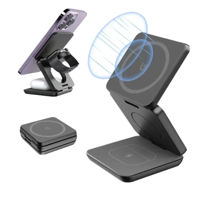 3 in 1 Foldable Magnetic Wirel - Smartwatch Apple Watch recension och pris