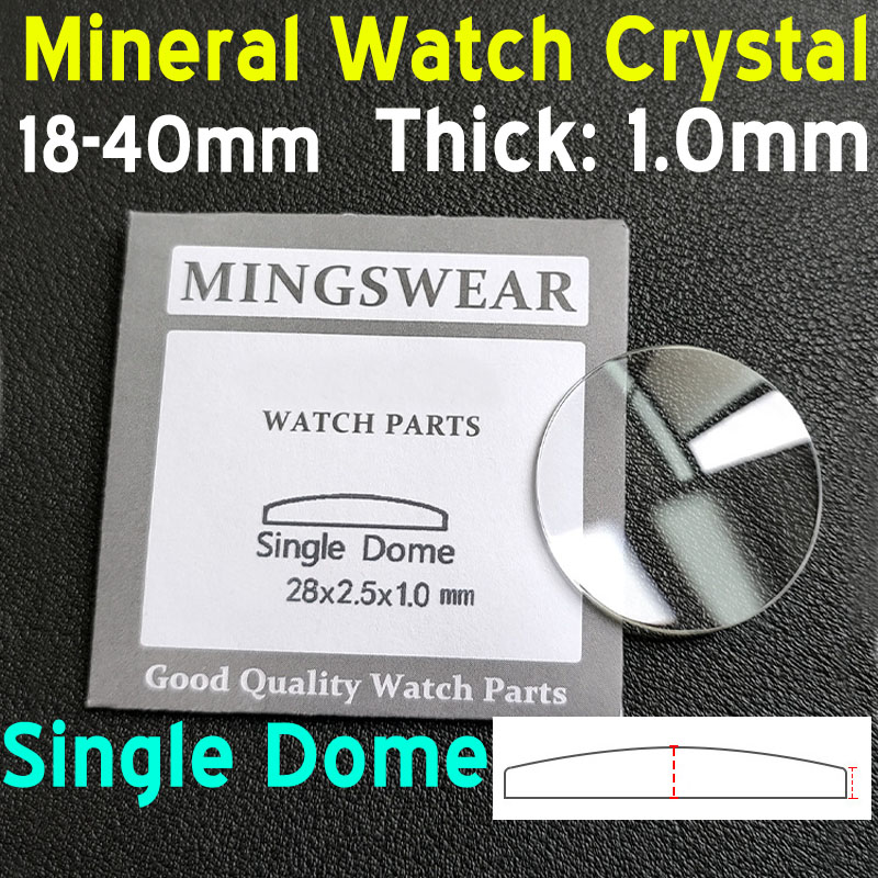 1mm Thick Round Single Dome Co - Watch Crystal Replacement recension och pris